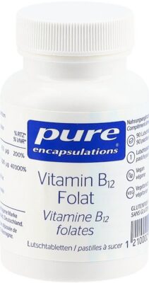 PURE Vitamine B12 folates cpr sucer CH bte 90 pce