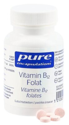 PURE Vitamine B12 folates cpr sucer CH bte 90 pce