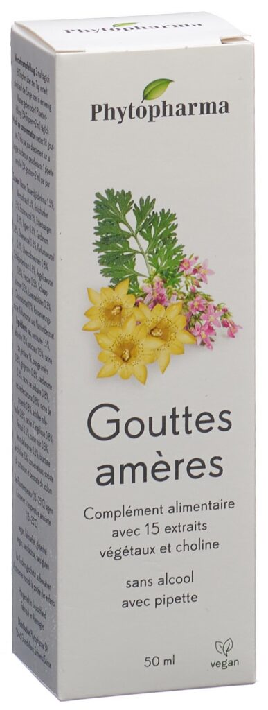 PHYTOPHARMA gouttes amères fl verre 50 ml
