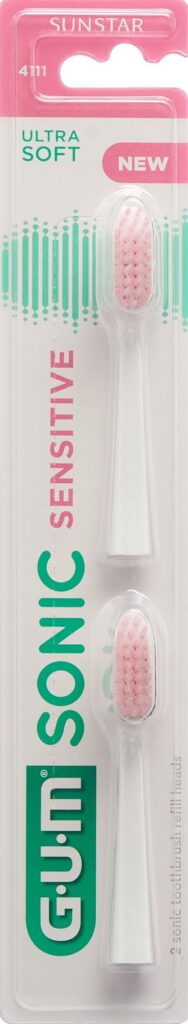GUM Sonic Sens têtes recharge blanc 2 pce