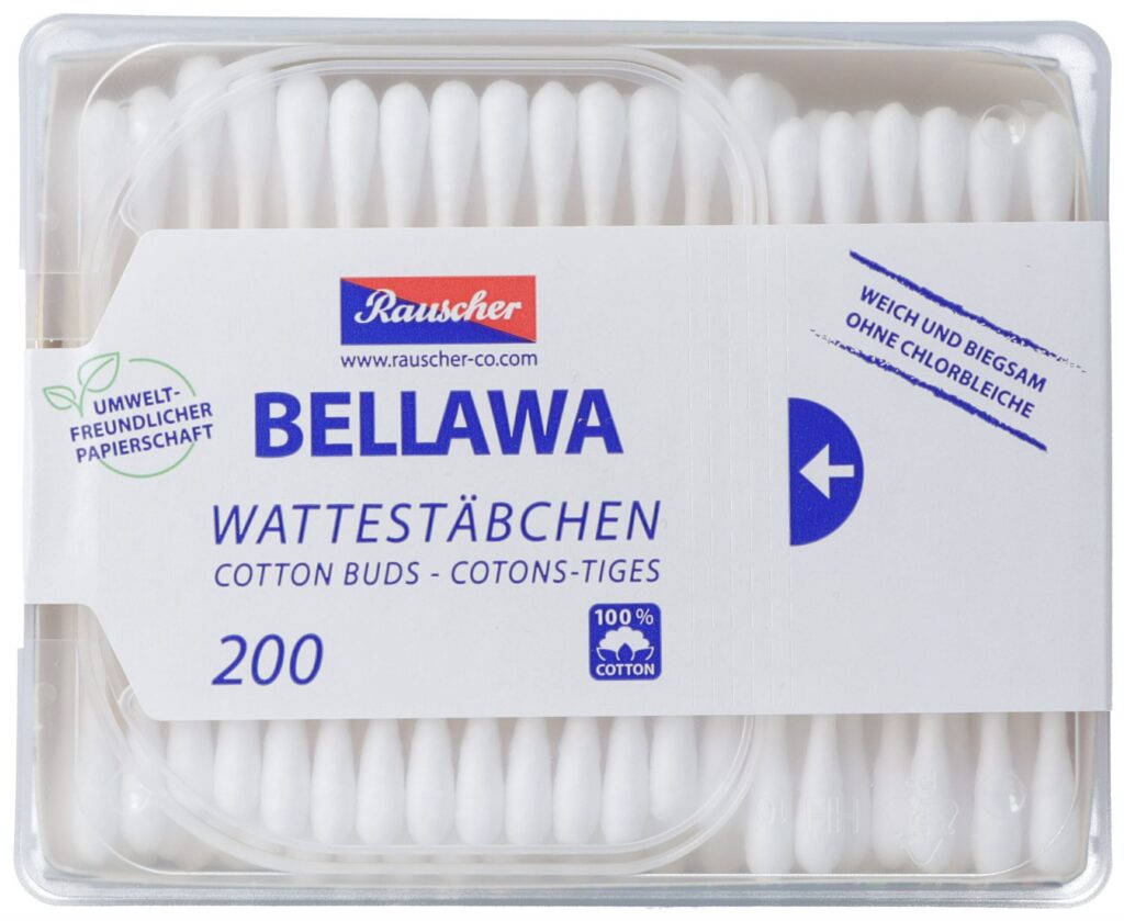 BELLAWA coton-tiges boîte déco 200 pce