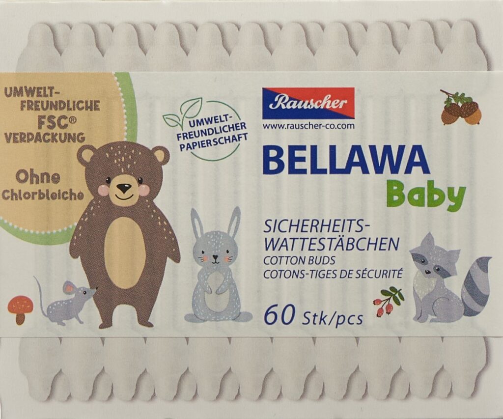 BELLAWA Baby cotons-tiges de sécurité box 60 pce