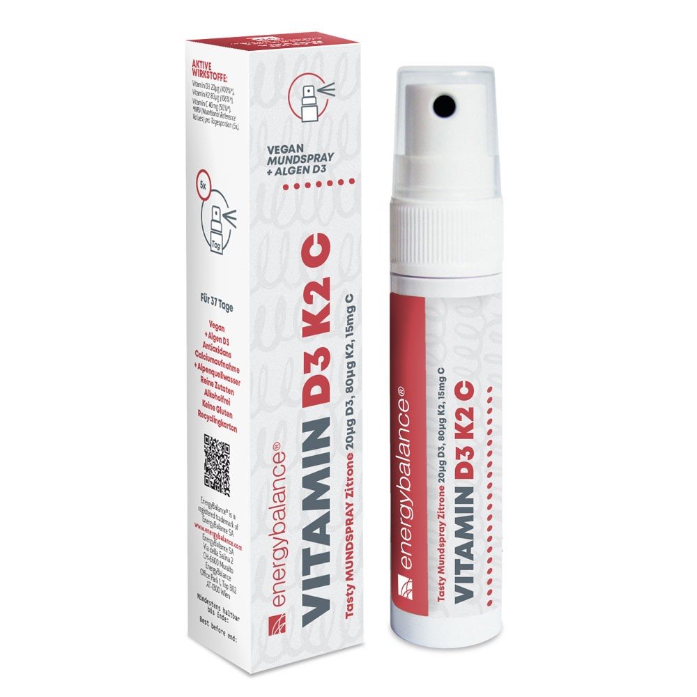 ENERGYBALANCE Vitamin D3 K2 C spray buccal 25 ml