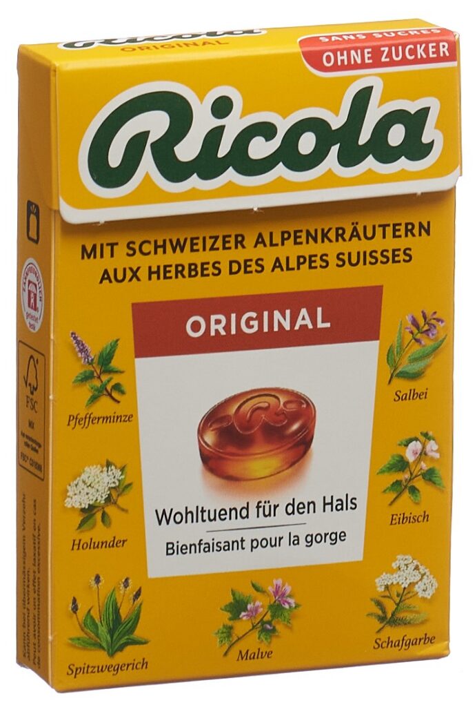RICOLA bonbons original ss as box 50 g