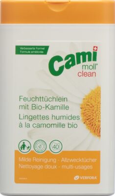 CAMI MOLL clean serviettes humides NF box 40 pce