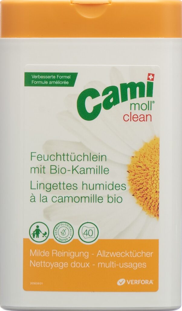 CAMI MOLL clean serviettes humides NF box 40 pce