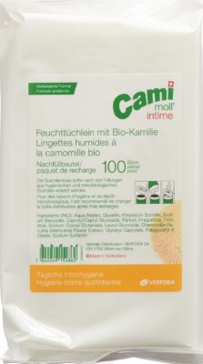 CAMI MOLL intime serviettes humides ref NF 100 pce
