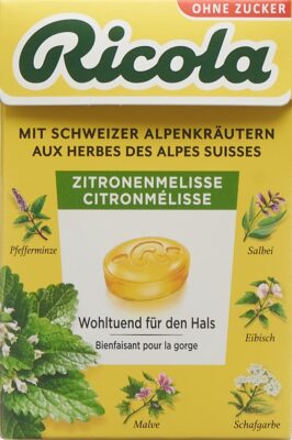 RICOLA bonbons citron mélisse ss as box 50 g