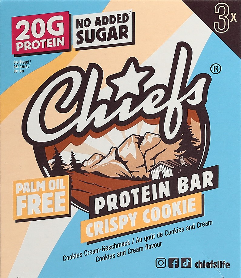 CHIEFS Protein Bar Crispy Cookie 3 x 55 g