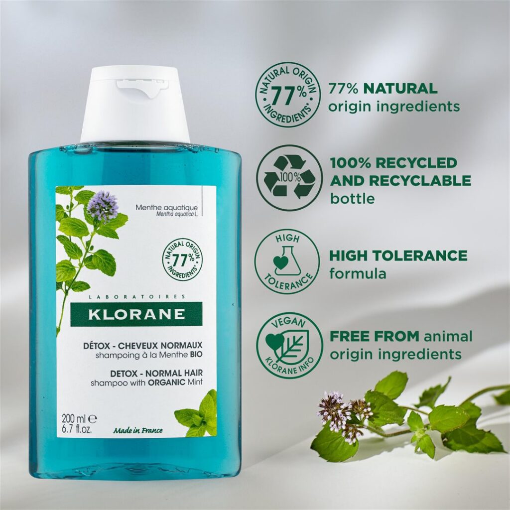 KLORANE shampooing menthe bio fl 200 ml