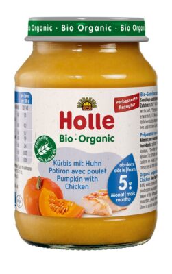 HOLLE potiron avec poulet verre 190 g