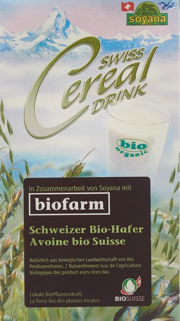 SOYANA SWISS Cereal boisson avoine 1 lt