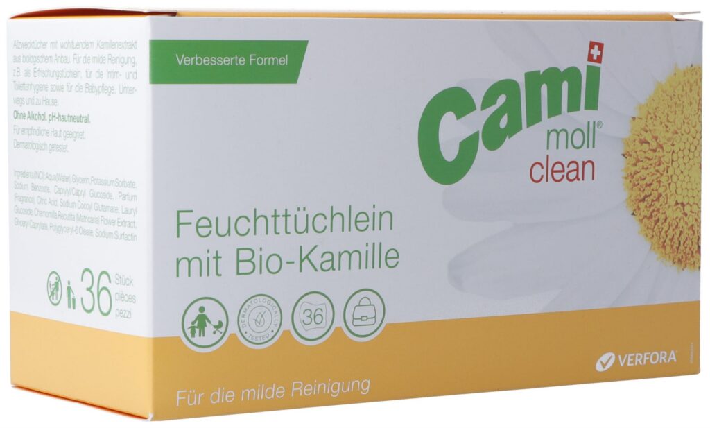 CAMI MOLL clean serviettes humides NF sach 36 pce