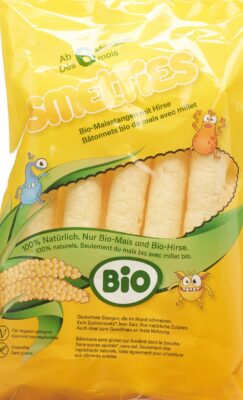 SMELTIES Bâtons de maïs bio avec millet 30 g