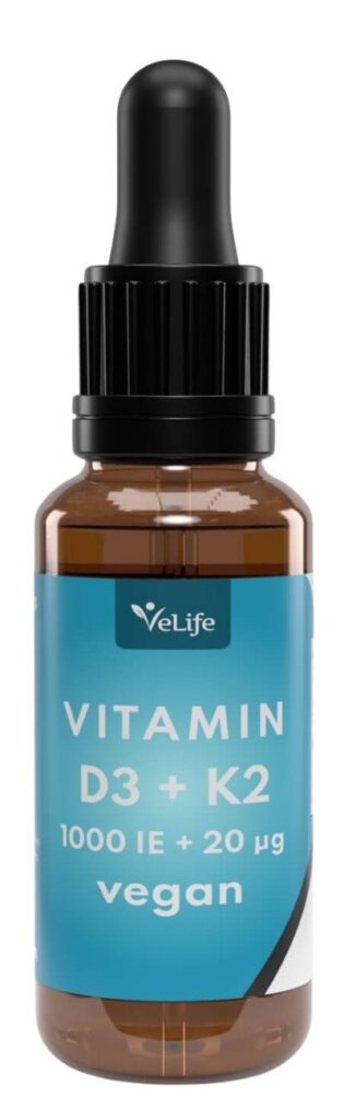 VELIFE Vitamin D3 K2 gouttes vegan fl pip 30 ml