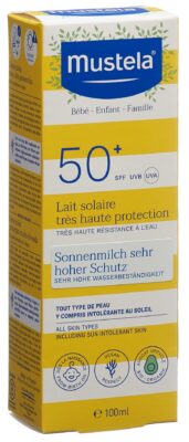 MUSTELA Solaire lait solaire SPF50+ tb 100 ml