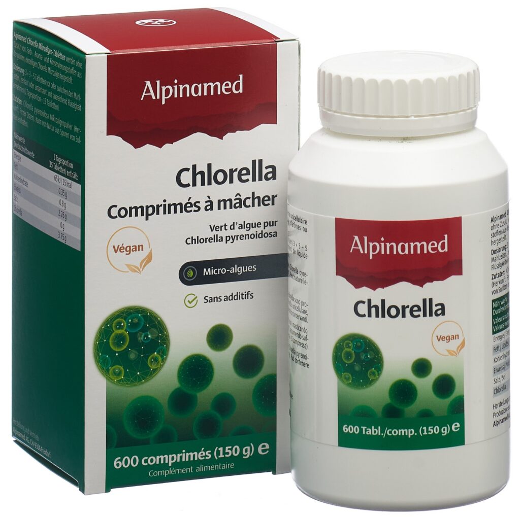 ALPINAMED Chlorella cpr 250 mg bte 600 pce