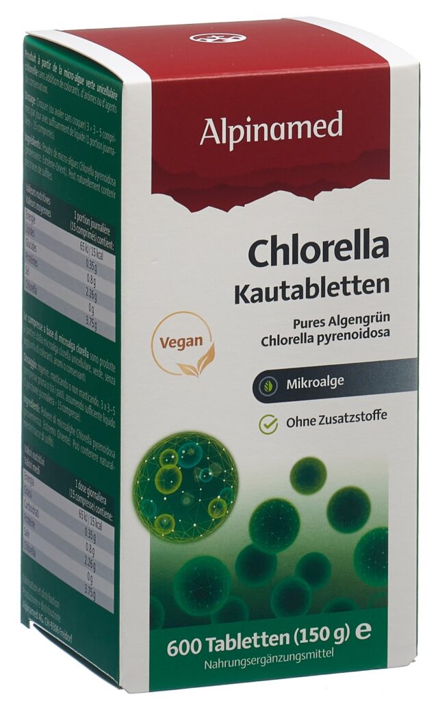 ALPINAMED Chlorella cpr 250 mg bte 600 pce