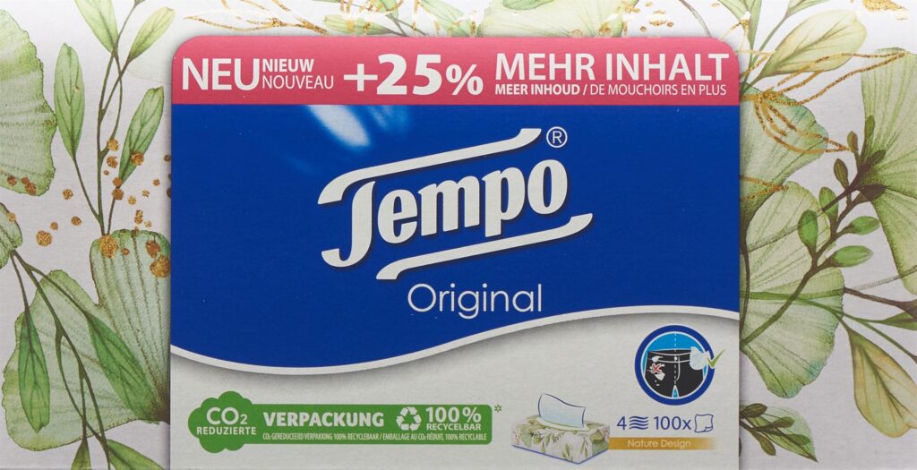 TEMPO mouchoirs box 100 pce