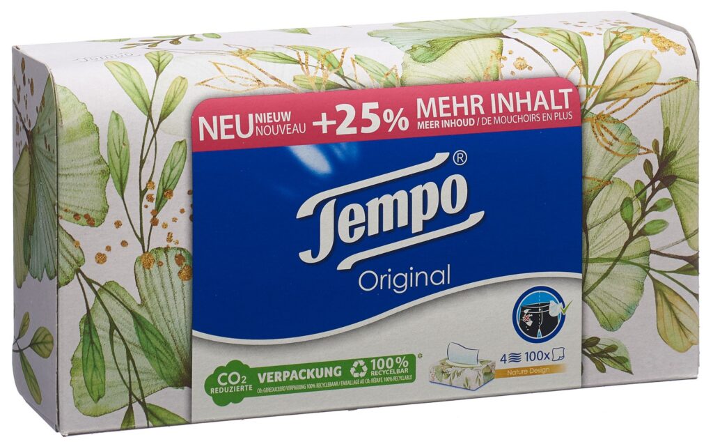 TEMPO mouchoirs box 100 pce