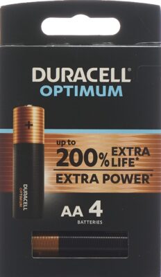 DURACELL pile optimum AA 4 pce
