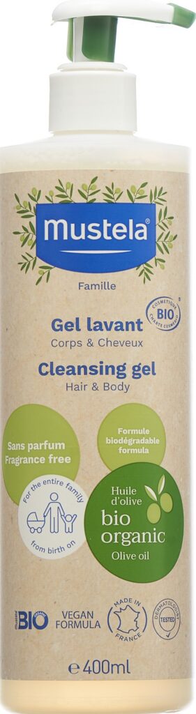 MUSTELA BIO gel lavant corps cheveux (n) fl 400 ml