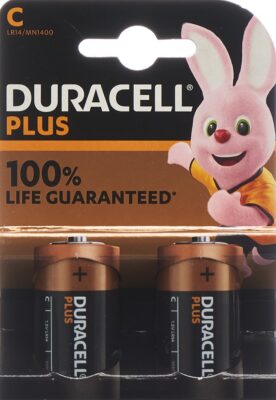 DURACELL pile plus C / LR14 2 pce
