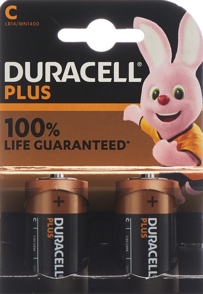 DURACELL pile plus C / LR14 2 pce