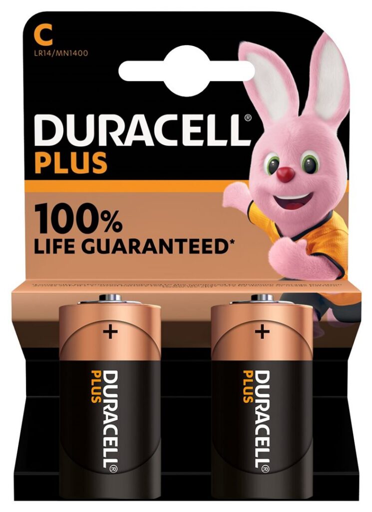 DURACELL pile plus C / LR14 2 pce