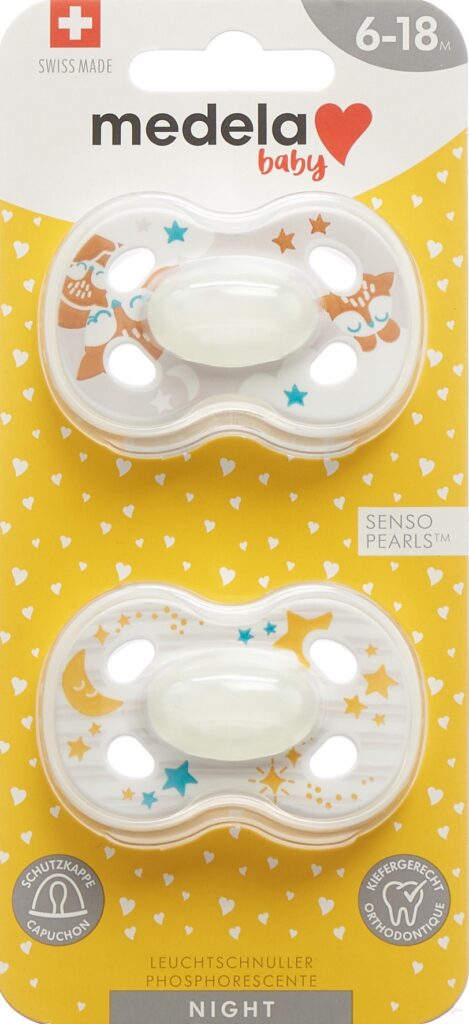 MEDELA Baby Sucette Night&Night 6-18 Animals 2 pce