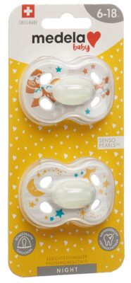 MEDELA Baby Sucette Night&Night 6-18 Animals 2 pce