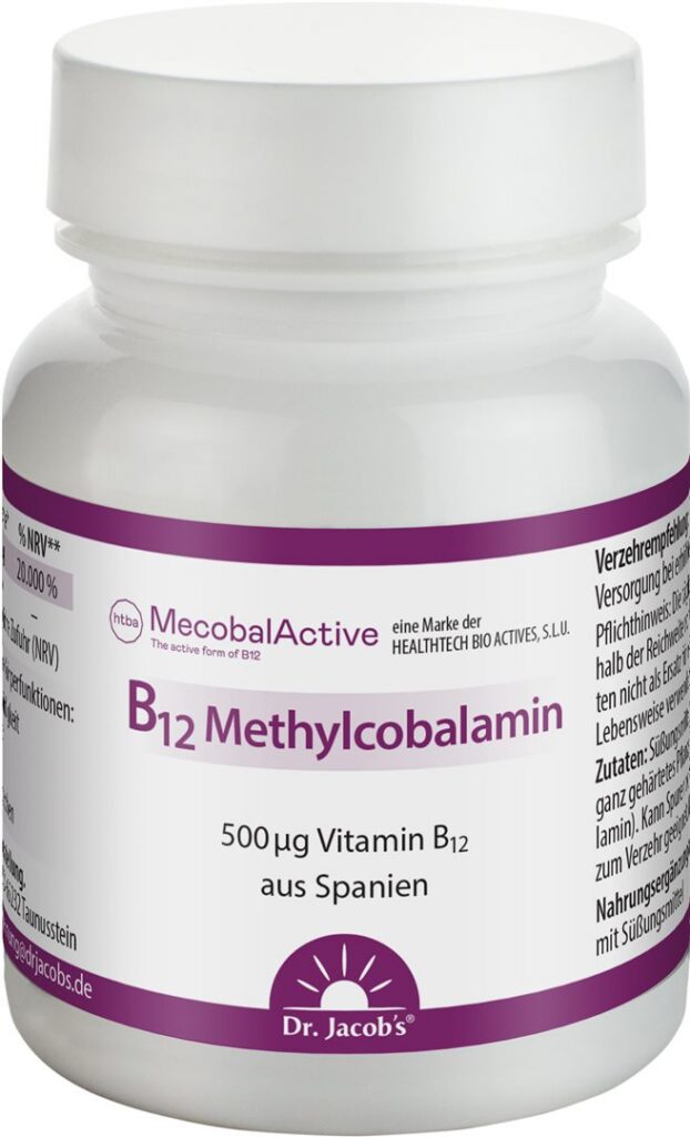 DR. JACOB'S B12 méthylcobalamine cpr sucer 60 pce