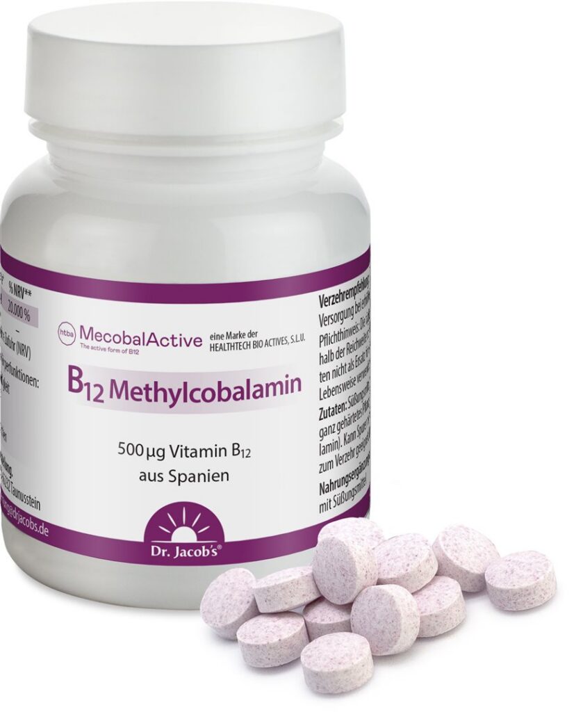 DR. JACOB'S B12 méthylcobalamine cpr sucer 60 pce