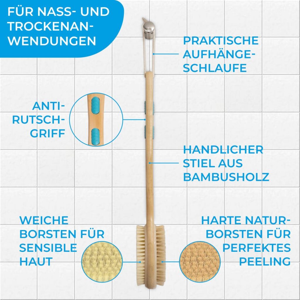 QUICK AID Brosse pour douche et bain
