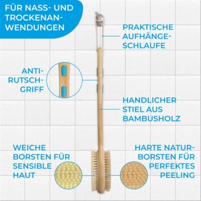 QUICK AID Brosse pour douche et bain
