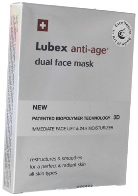 LUBEX anti-age dual face mask sach 4 pce