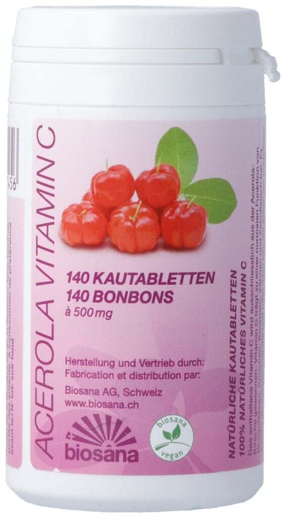BIOSANA acérola vitamine c cpr bte 140 pce