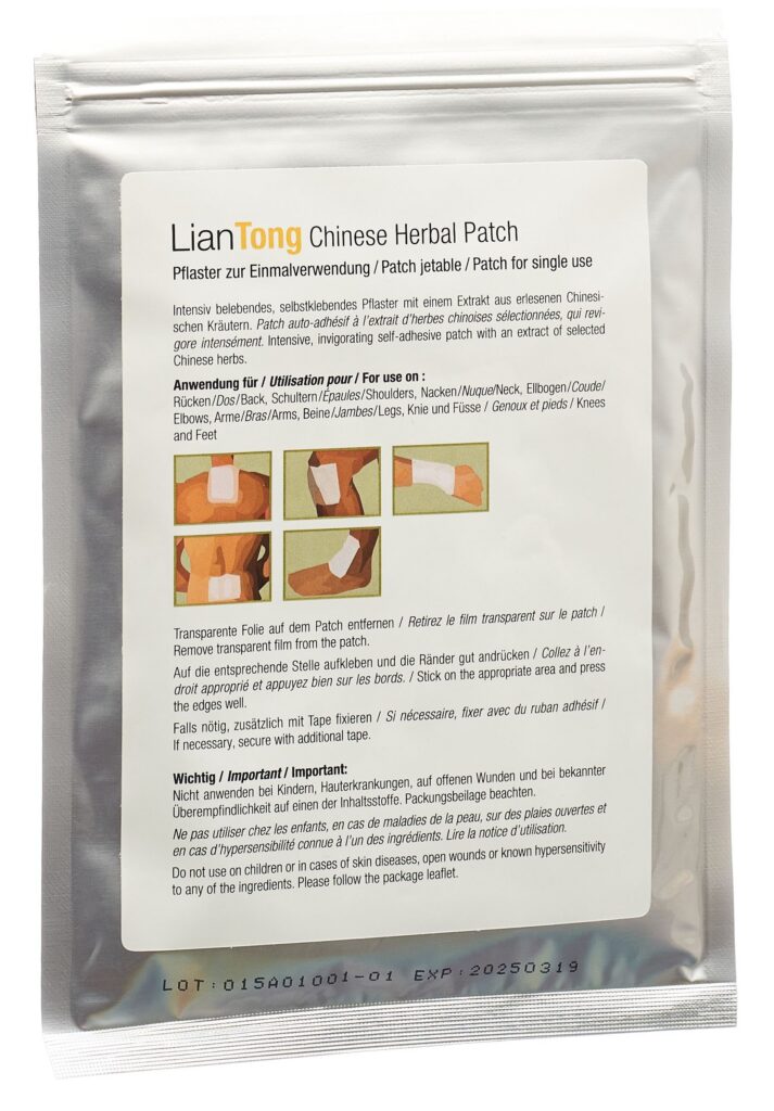 LIANTONG Chinese Herb Intense Patch 10x14cm 5 pce