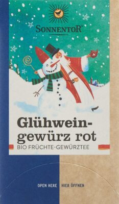 SONNENTOR Glühweingewürz rot BIO sach 18 pce