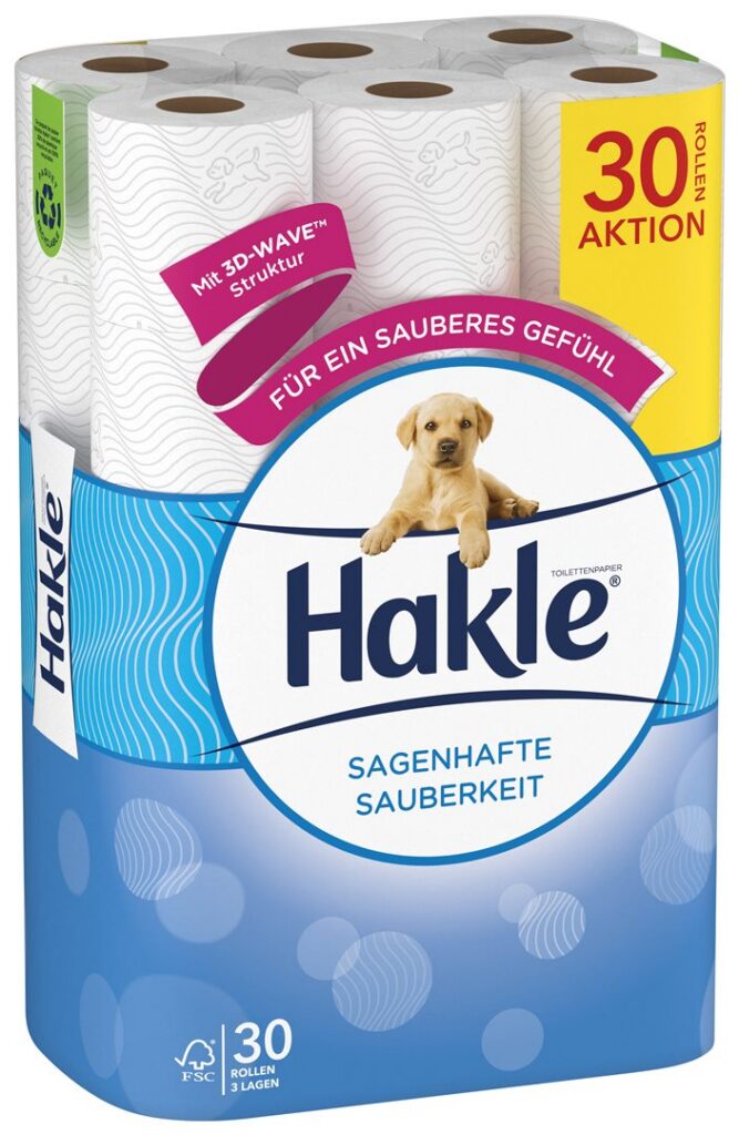 HAKLE papier toilette prop incroyable blanc 30 pce