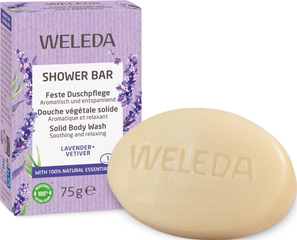 WELEDA douche végétale solide lavande vétiver 75 g
