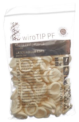GRIBI doigtier latex M s poudre non st 100 pce