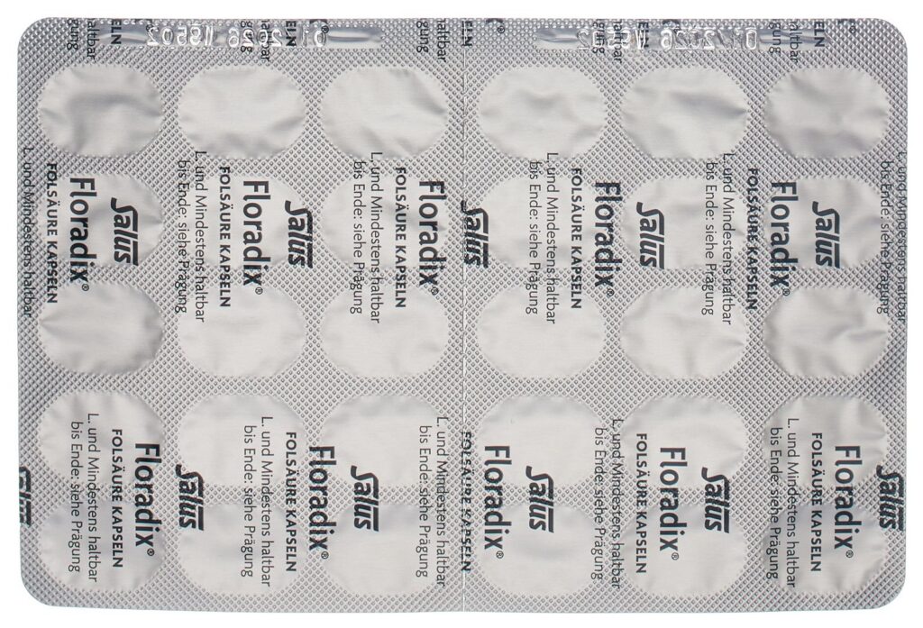 FLORADIX acide folique caps 60 pce