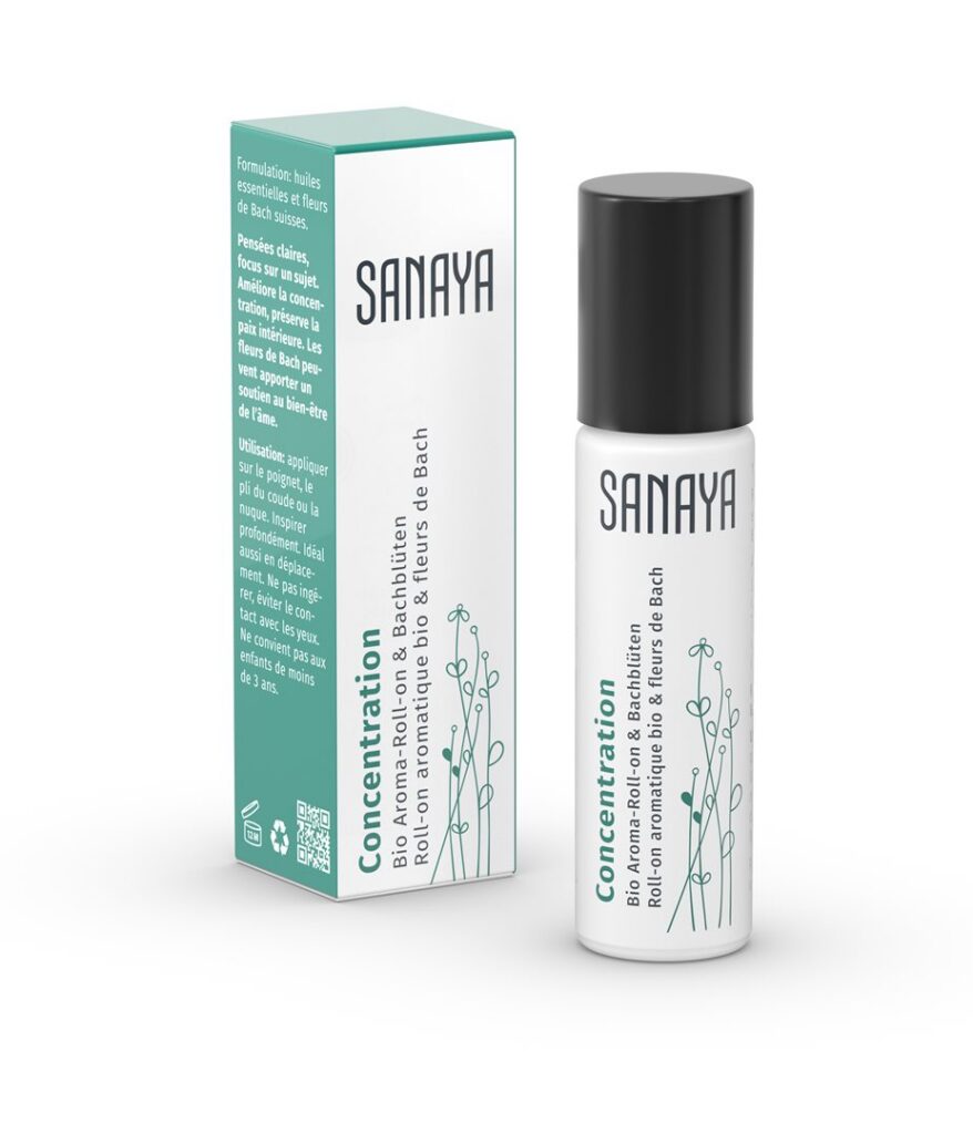 SANAYA aroma&fl Bach roll on Concentr bio 10 ml