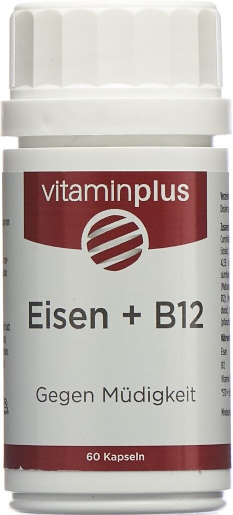 VITAMINPLUS Eisen 21 mg + B12 caps bte 60 pce