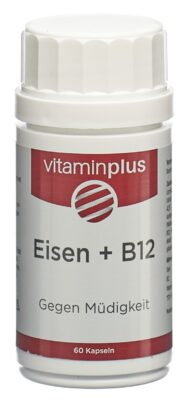 VITAMINPLUS Eisen 21 mg + B12 caps bte 60 pce