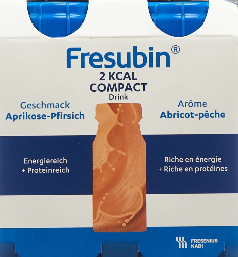 FRESUBIN 2 kcal Comp DRINK apric pêche 4 x 125 ml