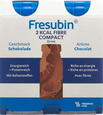 FRESUBIN 2 kcal Comp Fib DRINK choco 4 x 125 ml