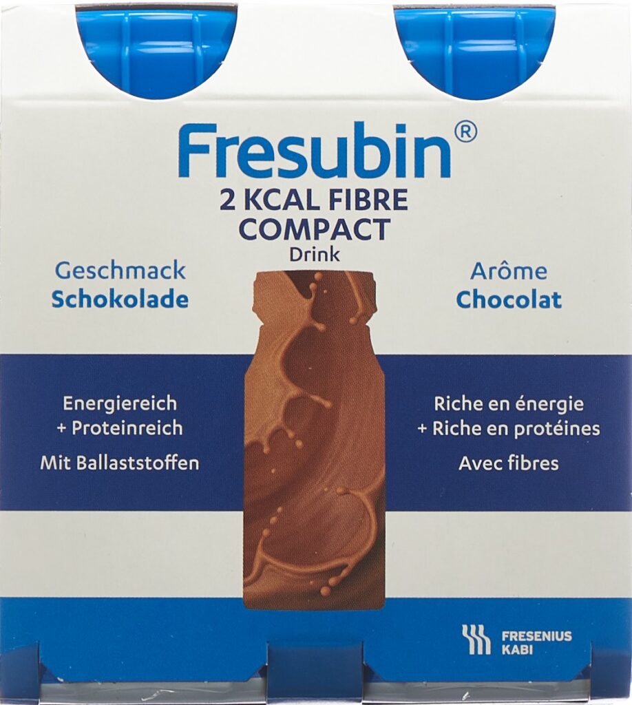 FRESUBIN 2 kcal Comp Fib DRINK choco 4 x 125 ml