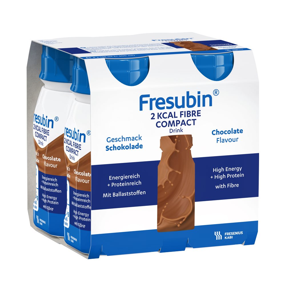FRESUBIN 2 kcal Comp Fib DRINK choco 4 x 125 ml